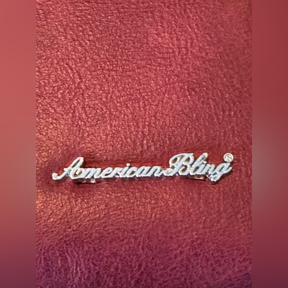 American Bling deep red western cowgirl bundle full zip wallet - Picture 6 of 9